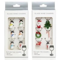Premier Decorations Wine Glass Charms (Set of 6) - Assorted