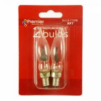 Premier Decorations Replacement Flickering Bulbs 230V 1.5W E10 (Pack of 2)