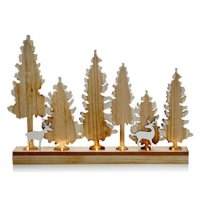 Premier Decorations Battery Operated LED Deer & Tree Table Top Scene 20x45cm