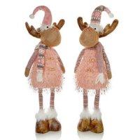 Premier Decorations Battery Operated Standing Reindeer with Long Legs 50cm - Assorted
