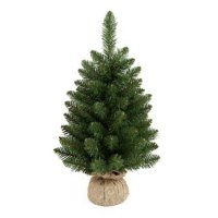 Premier Decorations Burlap Green Tree with Fraser Tips 45cm
