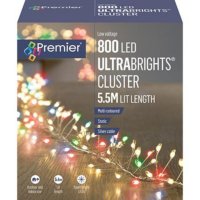 Premier Decorations UltraBrights Cluster Lights 800 LED - Multicoloured