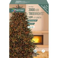 Premier Decorations TreeBrights Multi-Action 2000 LED with Timer - Red & Vintage Gold