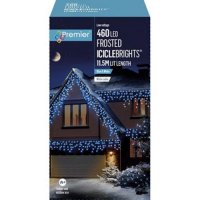 Premier Decorations Frosted IcicleBrights 460 LED - Blue & White