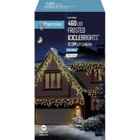 Premier Decorations Frosted IcicleBrights 460 LED - Warm White