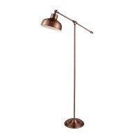 Searchlight Macbeth Industrial Adjustable Floor Lamp Antique Copper