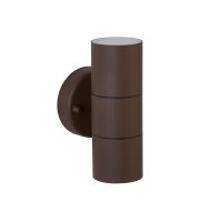 SEARCHLIGHT LED OUTDOOR & PORCH (GU10 LED) WALL 2LT RUST BROWN