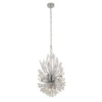Searchlight Peacock 14Lt Pendant With Crystal