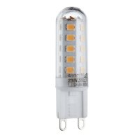 PACK 10 LED LAMPS DIMMABLE, G9 LED BULB - 3W,, WARM WHITE
