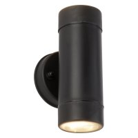 Searchlight Coastal Outdoor LED 2 Light Wall Light Black