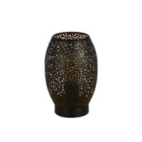 Searchlight Laser 1Lt Table Lamp, Black And Gold