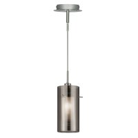Searchlight Duo 2-1 Light Pendant with Smokey Outer/Frosted Inner Glass Shades