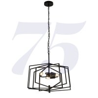 Searchlight Slinky 3 Light Metal Adjustable Matt Black Pendant