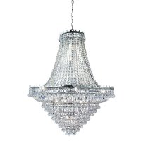 Searchlight Versailles- 19Lt(Dia 1022cm)Clear Crystal Chandelier Chrome Frame