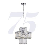 Searchlight Glacier Acrylic Pendant Chrome