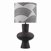 Miho 1 Light Table Lamp Black/Bronze With Shade