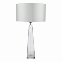 Samara 1 Light Table Lamp Clear Glass Base Only