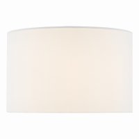 Dimple White Linen Drum Shade 38cm