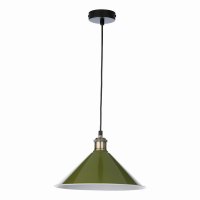 Kinsley 1 Light Easy Fit Metal Shade Gloss Green 30Cm