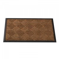 Outside In Opti-Mat Chequered Rubber Backed 45 x 75cm - Chestnut