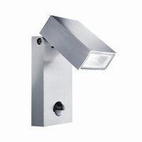 Searchlight Metro LED Outdoor Wall Light with PIR Sensor IP44 Aluminium