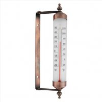 Turnable window frame thermometer