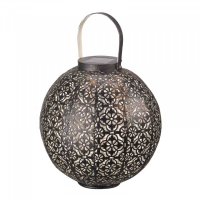 Smart Solar Damasque Lantern - Bronze