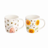 Price & Kensington Honey Bee Mugs 340ml - Assorted