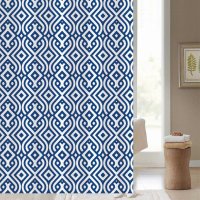Artisan Blue Polyester Shower Curtain 180cm x 180cm