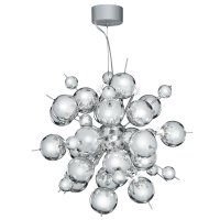 Searchlight Molecule 12Lt Chrome Pendant With Cc Balls