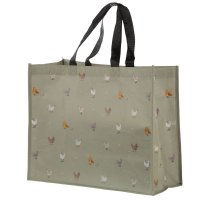 Puckator Recycled Plastic Reusable Shopping Bag - Willow Farm Chickens