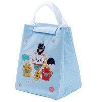 Puckator Fold Over Cool Bag Lunch Bag - Maneki Neko Lucky Cat