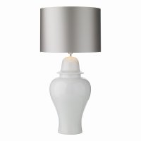 David Hunt Vaughn Table Lamp Large Gloss White (Base Only)
