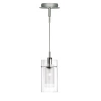 Searchlight Duo I - Ss Double Glass Pendant