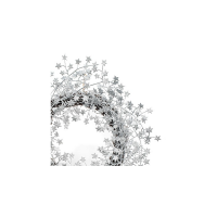 Premier Decorations 45cm Star Wreath - Silver