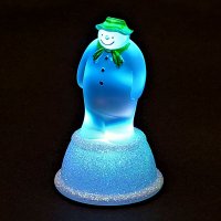 SnowTime Acrylic Snowman With colour Changin LED - 8cm