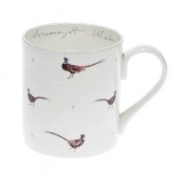 Sophie Allport Large Fine Bone China Mug 425ml - Amongst Males Pheasant & Dot