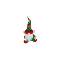 Premier Decorations 36cm Red or Green Hanging Elf - Assorted