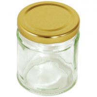 Tala Round Preserving Jar with Gold Screw Top Lid - 190ml / 7oz