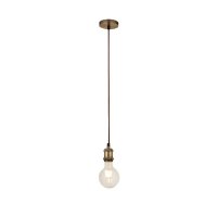 Searchlight Antique Brass Cable Suspension 1.5m Brown Cable
