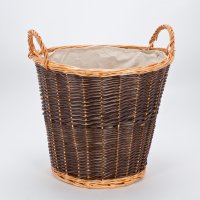 Inglenook Willow Basket with Fixed Linen Liner