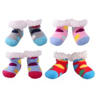 Nuzzles Toddler Dotty Dots Sherpa Socks - Assorted