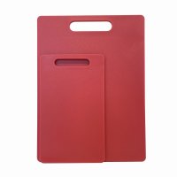 Fusion Twist 2 Pack Small & Large Chopping Board Set - Red