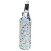 Julie Dodsworth Glass Water Bottle with Protective Sleeve and Handle 500ml