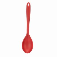 Fusion Twist Silicone Solid Spoon - Red