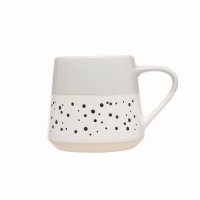 Siip Fundamental Dipped Dotted Mug - Light Grey