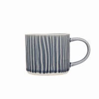 Siip Fundamental Embossed Lines Mug - Navy