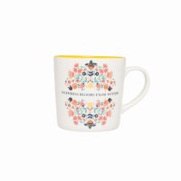 Siip Fundamental Vicky Yorke Designs Folk Floral Mug - Happy Blooms