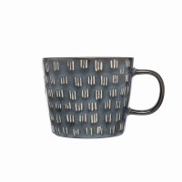 Siip Fundamental Reactive Glaze Mug - Navy Lined