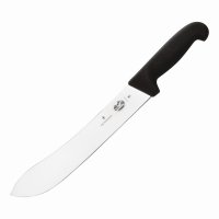 Victorinox Fibrox Range Butchers Steak Knife - 25cm Black